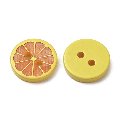 2-Hole Printed Opaque Resin Buttons RE-CBA6F88-17-1