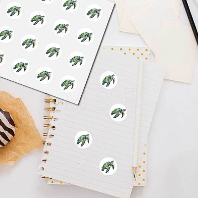 8 Sheets Plastic Waterproof Self-Adhesive Picture Stickers DIY-WH0428-031-1