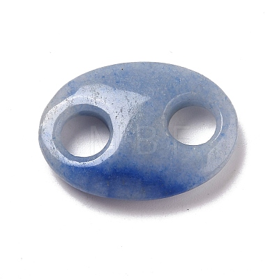 Natural Blue Aventurine Connector Charms G-P467-01H-1