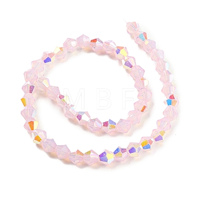 Baking Painted Transparent Glass Beads Strands GLAA-F029-TM6mm-09-1