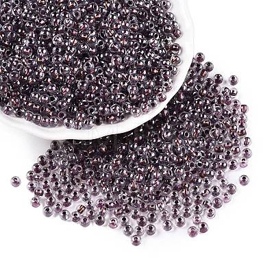6/0 Transparent Inside Colours Glass Seed Round Beads X1-SEED-N006-004N-1