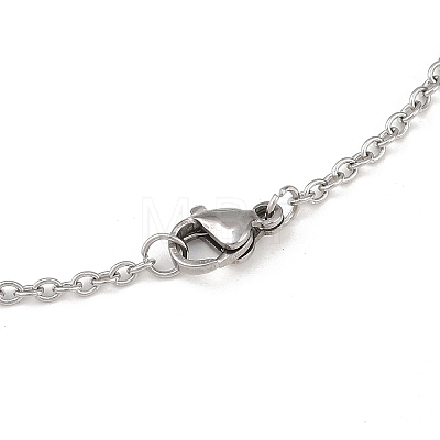 Tarnish Resistant Unisex Classic Plain 304 Stainless Steel Mens Womens Cable Chain Necklaces STAS-O037-83P-1