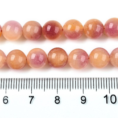 Dyed Natural White Jade Beads Strands G-T138-8mm-210-31-1