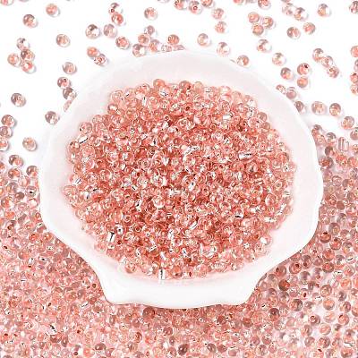 6/0 Baking Paint Transparent Glass Seed Beads SEED-N006-06E-1