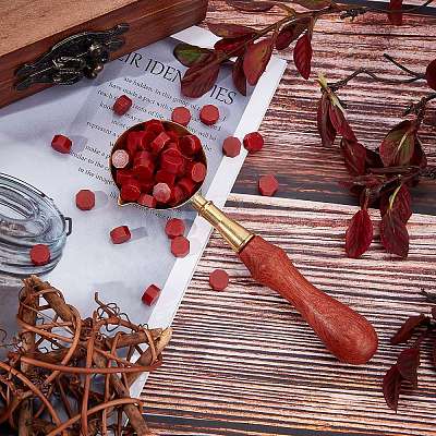 Stainless Steel Wax Sticks Melting Spoon AJEW-WH0140-65-1