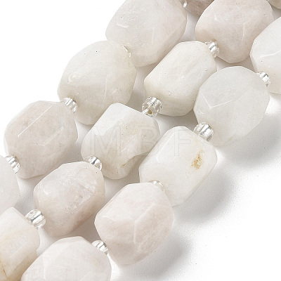 Natural White Moonstone Beads Strands G-C105-A05-01-1