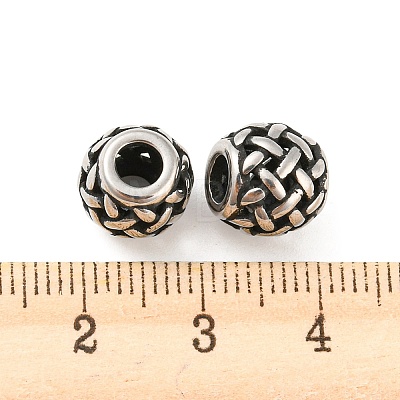 316 Surgical Stainless Steel  Beads STAS-Q304-50AS-1