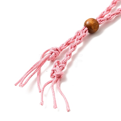 Braided Wax Rope Cord Macrame Pouch Necklace Making NJEW-J007-03-1