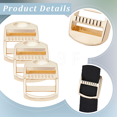 14Pcs Rectangle Alloy Buckles FIND-CY0002-02G-1