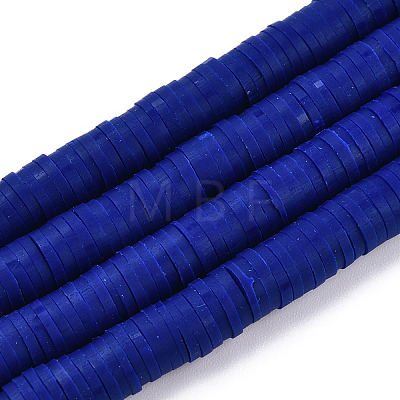 Handmade Polymer Clay Beads Strands CLAY-R089-6mm-112-1