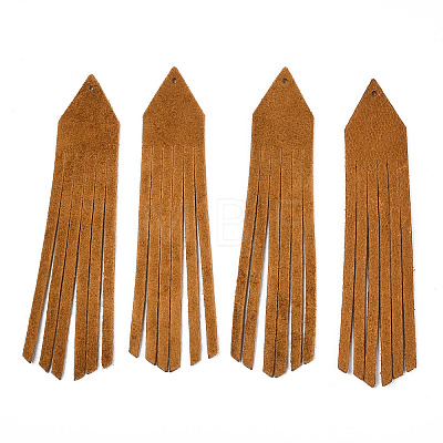 Eco-Friendly Sheepskin Leather Tassel Big Pendants FIND-S301-13C-04-1