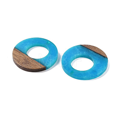 Resin & Wood Pendants WOOD-F015-14D-1