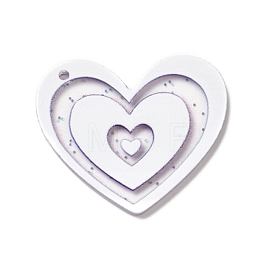 Transparent Plastic Pendants LS-KY-P014-01B-1