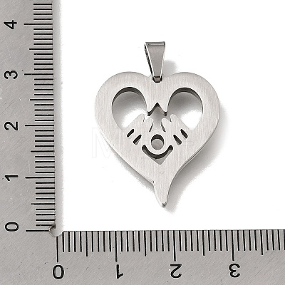 Mother's Day 201 Stainless Steel Pendants SA-CBA5D64-01P-1