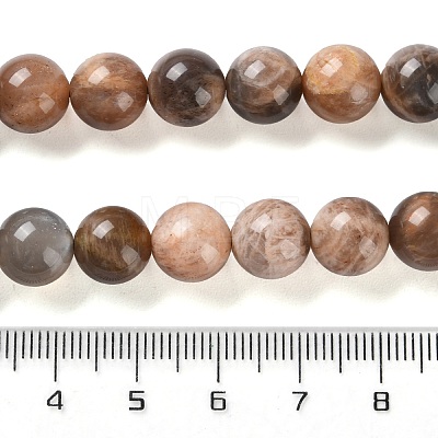 Natural Black Sunstone Beads Strands G-U009-A01-04-1