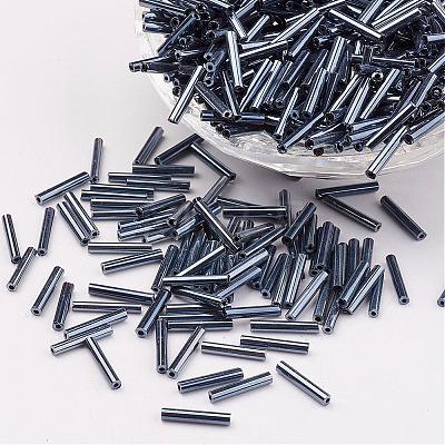 Glass Bugle Beads SEED-E001-12mm-129#-1