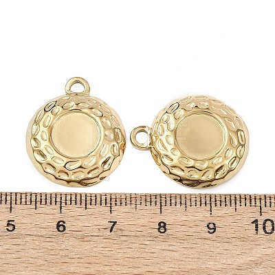 304 Stainless Steel Pendant Cabochon Settings STAS-I358-01G-1