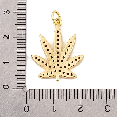 Rack Plating Brass Micro Pave Cubic Zirconia Pendants KK-K367-05G-01-1