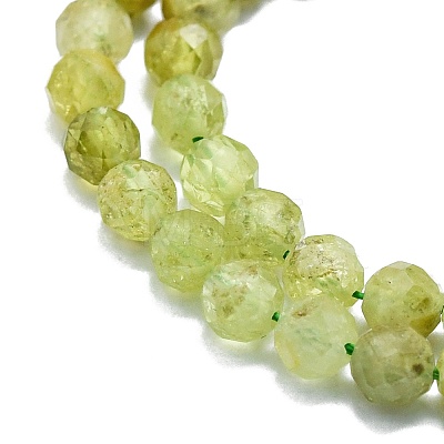 Natural Green Garnet Beads Strands G-P457-A04-25-1