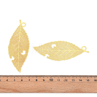 Brass Filigree Big Pendants KKC-T003-26G-1