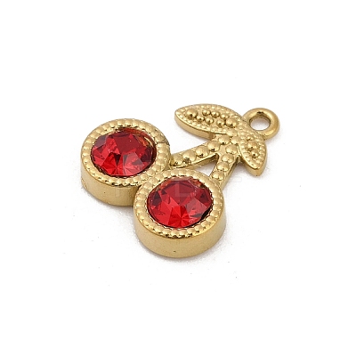 304 Stainless Steel Glass Charms LS-STAS-D366-06A-G-1