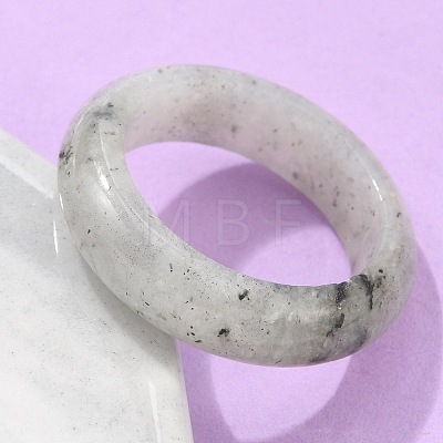 Natural Labradorite Plain Band Rings PW-WG25917-07-1
