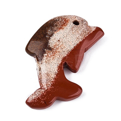 Natural Red Jasper Pendants G-Q608-04C-1