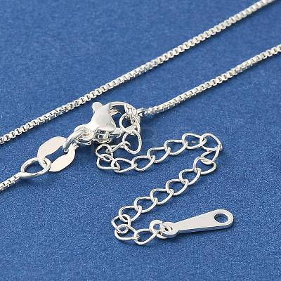 Brass Box Chain Necklaces for Women NJEW-M045-02S-1