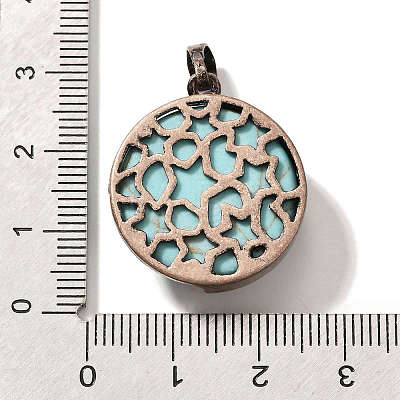 Synthetic Turquoise Pendants G-P560-01R-08-1