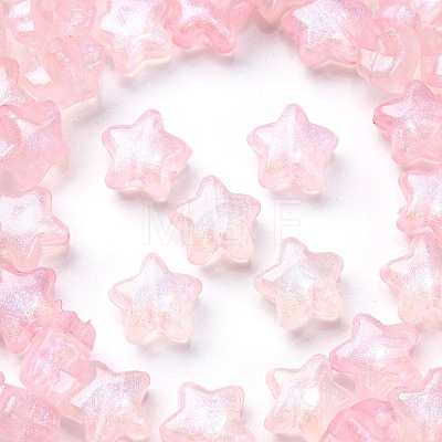 Luminous Transparent Acrylic Beads MACR-D024-24C-1