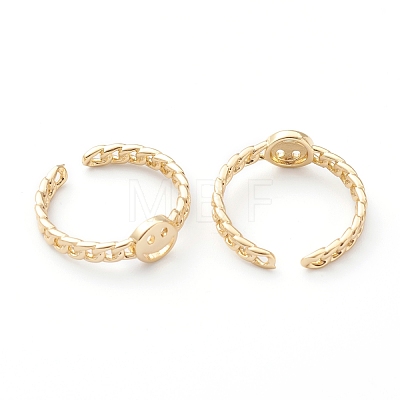 Brass Cuff Rings RJEW-Z006-L-01G-1