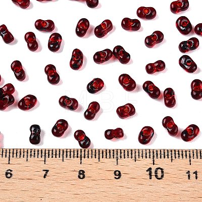 Picasso Spray Painted Glass Seed Beads SEED-T006-04-32-1