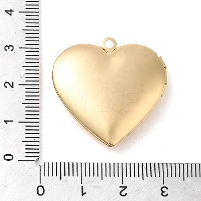 Brass Locket Pendants KK-M263-01G-01-1