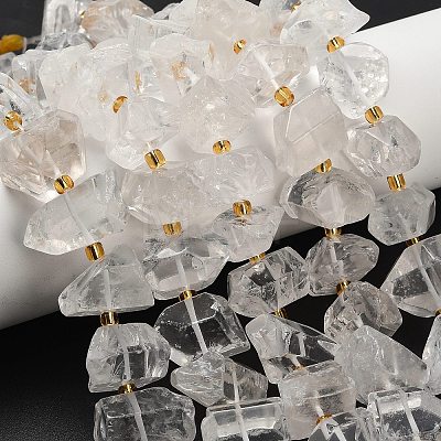 Natural Quartz Crystal Beads Strands G-F833-S01-01-1