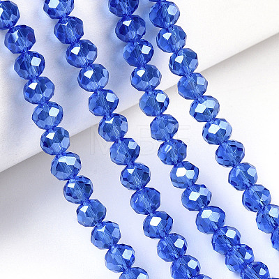 Electroplate Glass Beads Strands EGLA-A034-T4mm-A32-1