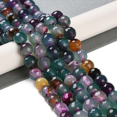 Natural Agate Beads Strands G-M437-B01-01G-1