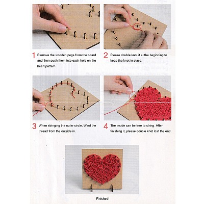 Christmas Themed DIY Nail String Art Kit for Adults DIY-P014-D02-1