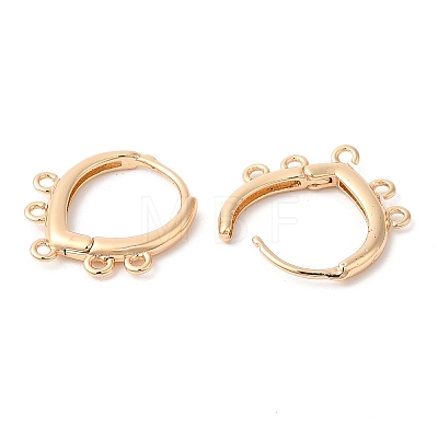 Brass Hoop Earring Findings KK-Q770-12G-1