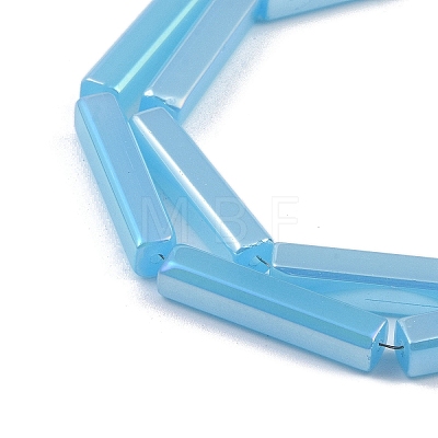 Electroplate Glass Beads Strands EGLA-Q128-11A-AB04-1