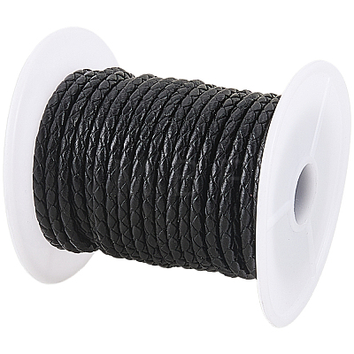 8M Braided Cowhide Leather Cord NWIR-3.0-02A-1