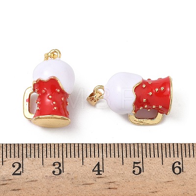 Brass Enamel Pendants KK-F924-09G-01-1