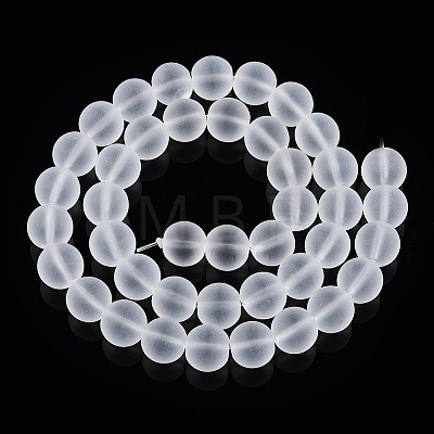 Transparent Glass Beads Strands GLAA-T032-T10mm-MD13-1