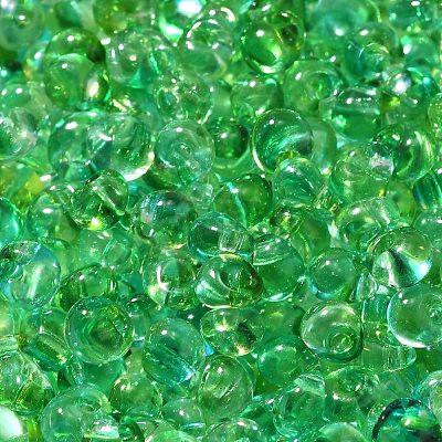 Transparent Baking Paint Glass Seed Beads SEED-P006-02B-16-1