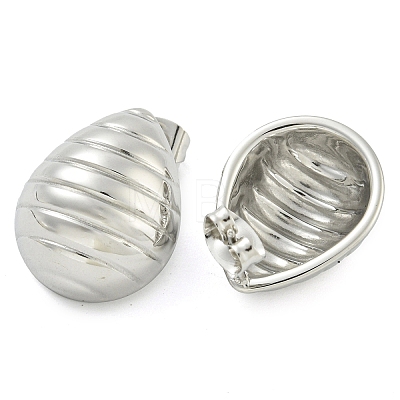 Non-Tarnish 304 Stainless Steel Stud Earrings for Women EJEW-S227-43P-1