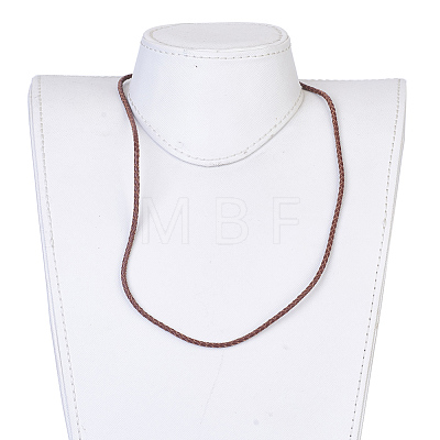 Leather Braided Cord Wrap Bracelets/Necklaces BJEW-JB03919-02-1