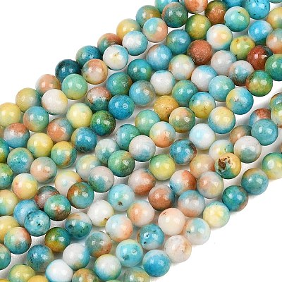 Jade Beads Strands G-D264-6mm-XH14-1