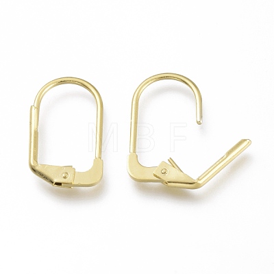 Brass Leverback Earring Findings KK-Z007-29G-1