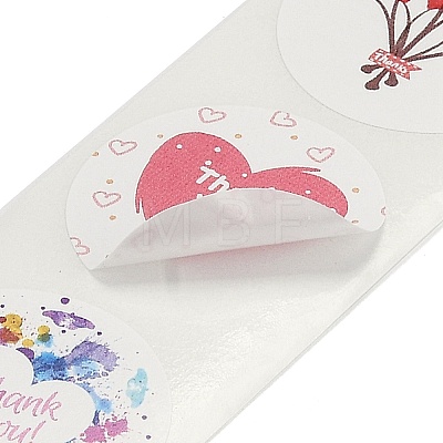 Thank You Theme Self Adhesive Paper Stickers X-DIY-M023-02A-1