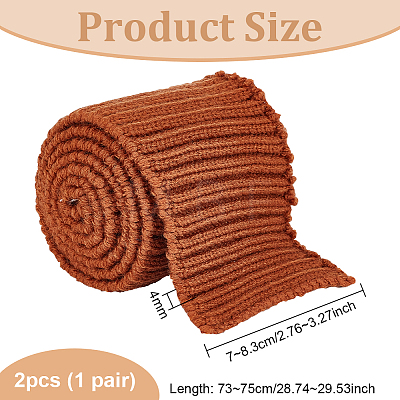 95% Cotton & 5% Elastic Fiber Ribbing Fabric for Cuffs FIND-WH0136-02B-1