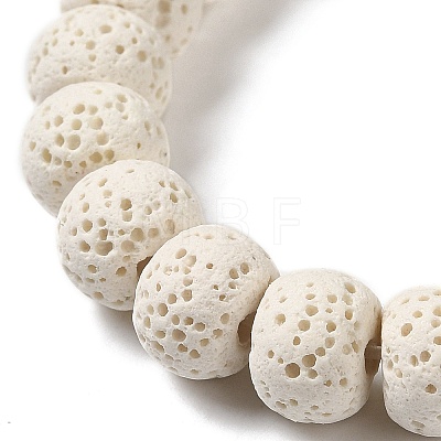 Natural Lava Rock Dyed Beads Strands G-Z036-A01-04-1